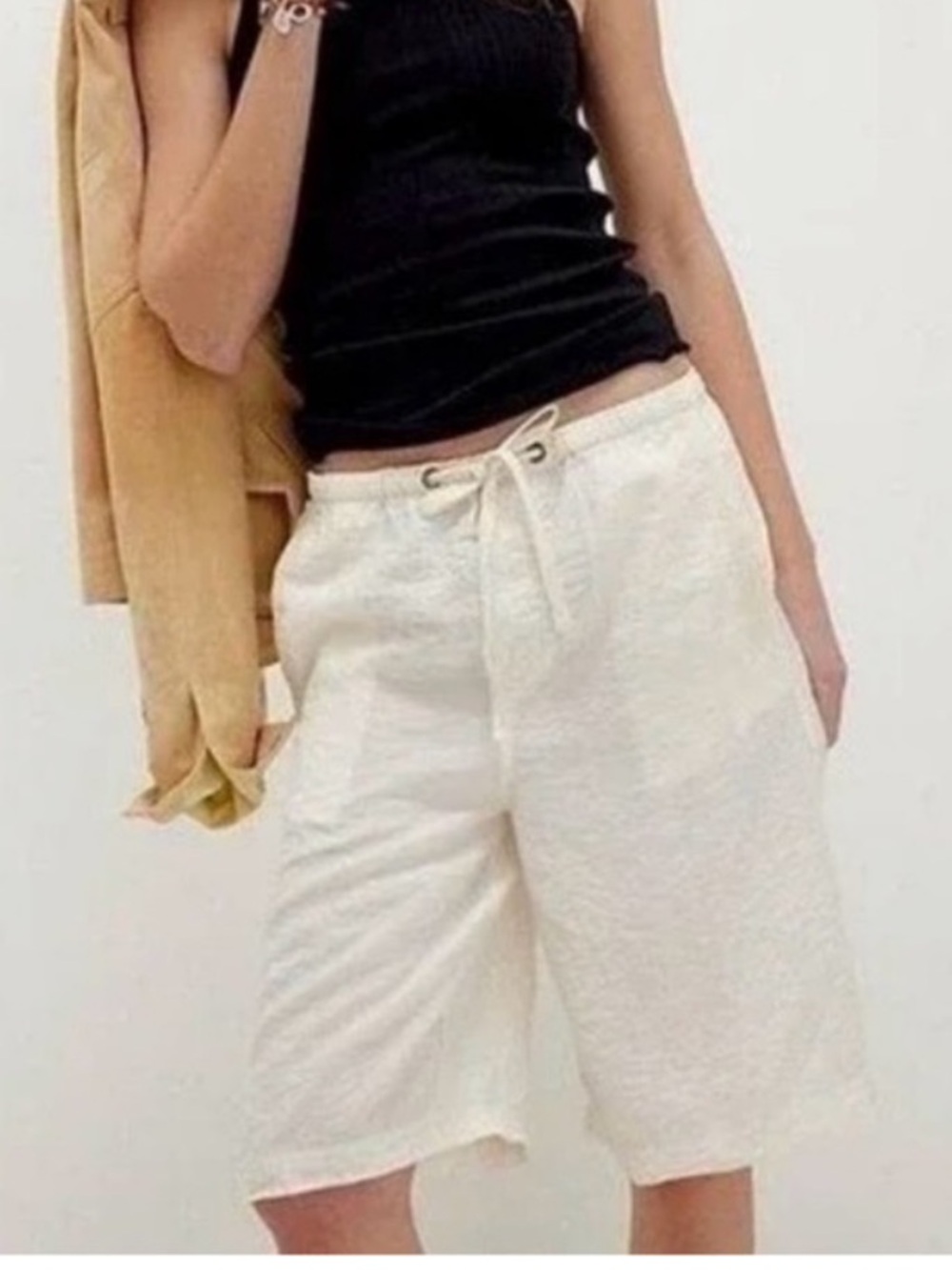 We The Free Palma Board Shorts in Ivory Color Size XS NEW